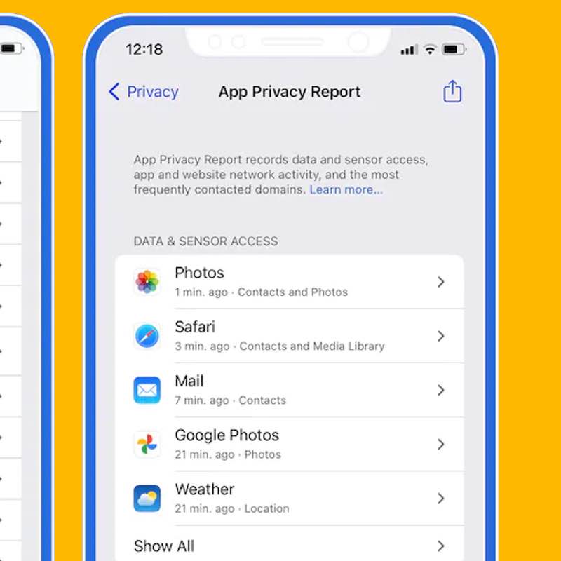 Apple's privacy reports will inform you about background processes of your favorite apps that might impact your privacy.